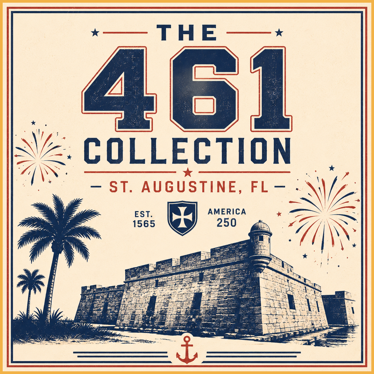 America 250 4th of July St. Augustine, Florida 461 Collection