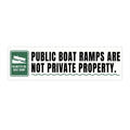 Palmetto Road “Public Boat Ramps Are Not Private Property” 11" × 3" Bumper Sticker
